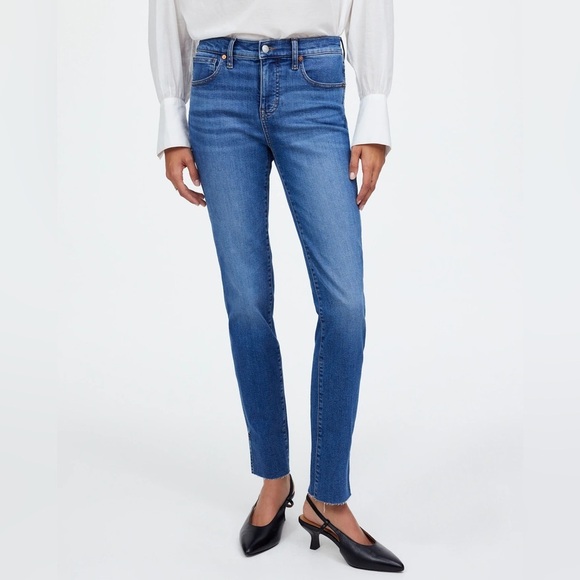 Madewell Denim - Madewell NWOT Frayed hem Leg Stovepipe Denim Jeans Size 25